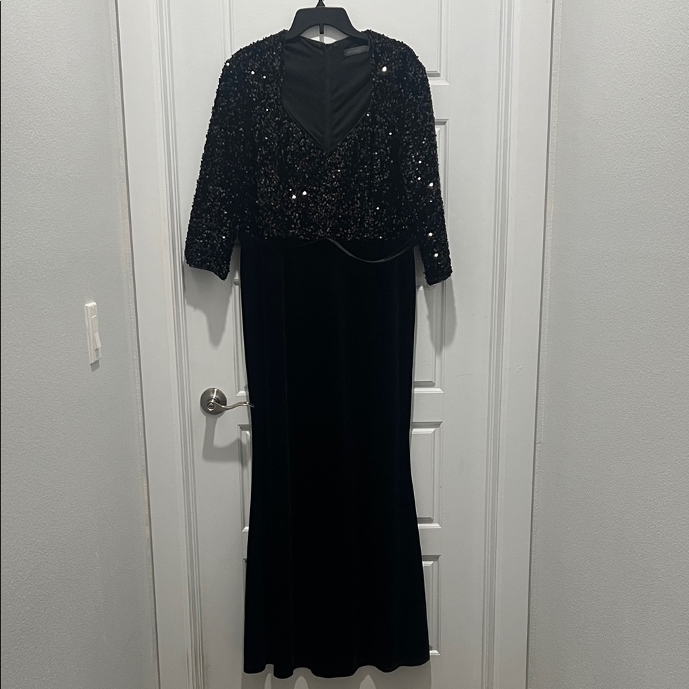 Ever Pretty Black Sequin Maxi Dress